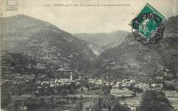 Savoie - Ref- U 355 - Bozel Et La Vallee Du Jovet , Vus Du Vieux Chateau De Saint Bon - Carte Bon Etat - - Bozel