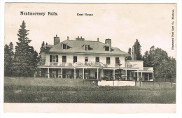 RB 1021 - Early Postcard -  Kent House - Montmorency Falls - Quebec Canada - Cataratas De Montmorency