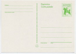 SLOVENIA 1995  12.00 T.  Postal Stationery Card On White Recycled Paper, Unused.  Michel P11 - Slovenia