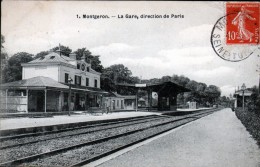 91, MONTGERON, LA GARE, DIRECTION DE PARIS - Montgeron