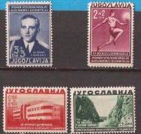 1938  358-61 MEDICINA  JUGOSLAVIJA JUGOSLAWIEN KINGDOM REGNO MAKEDONIJA SPORT KOENIG ALEXANDER  NEVER HINGED - Nuevos