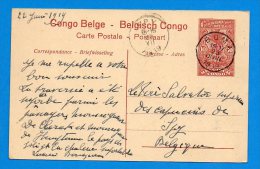 Entier Postal Congo Belge 1919 - Cartas & Documentos