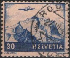 SUISSE Poste Aérienne 27 (o) Jungfrau Montagne Alpinisme (1) - Used Stamps