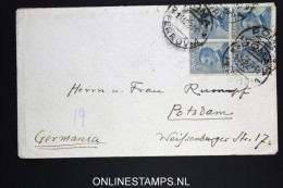 Italy: Cover Roma To Potsdam Berlin  Germany, 1922    4-block  Sa 83 - Marcophilia