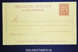 Italy: Biglietto Postale   SA 2 Unused - Interi Postali