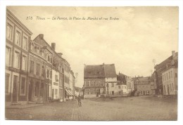Delcampe - CPA - THEUX - Le Perron, La Place Du Marché Et Rue Vinave  // - Theux
