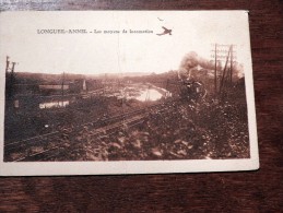 Carte Postale Ancienne : LONGUEIL-ANNEL : Les Moyens De Locomotion , Train - Longueil Annel