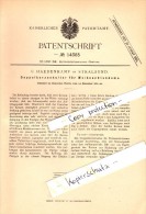 Original Patent - C. Haedenkamp In Stralsund , 1880 , Doppelkerzenhalter Für Weihnachtsbäume , Weihnachten !!! - Stralsund