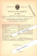 Original Patent - Johann Fabel In Obereula B. Nossen , 1880 , Kartoffel- Und Rübenwaschmaschine !!! - Nossen