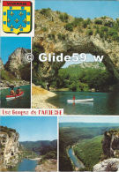 Les Gorges De L'Ardèche - En Haut, à Droite, Le Pont D'Arc, Creusé Par Les Eaux Dans Le Rocher - Multi-vues - N° A. 7071 - Vallon Pont D'Arc