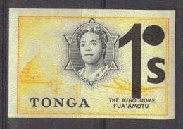 Tonga 1969 1 Sh  Overprint On 6 P Imperf. MNH - Tonga (1970-...)