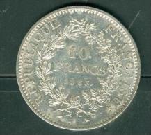 Piece 10 Francs Argent , Silver ,  Hercule , Année 1965 - Pia9901 - 10 Francs