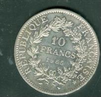France 10 Francs Argent , Silver , Type Hercule , Année 1965    - Pia10001 - 10 Francs (gold)