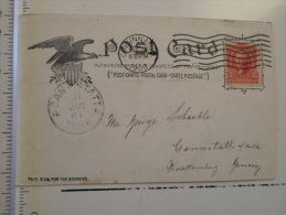 USA  OHIO -Cincinnati - Chaber Of Commerce - Sent  Dec.26 , 1903 - Arrived At CANSTATT Germany  On 11 Jan 1904  D127169 - Cincinnati
