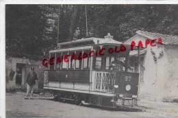 78 - VERSAILLES - CLAGNY TRAMWAY GARE RIVE DROITE -RESERVOIR - TRIANON - RARE CARTE PHOTO - Versailles