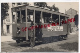 78 - VERSAILLES -   TRAMWAY CINQUANTENAIRE DES TRAMWAYS VERSAILLAIS- 4 JUILLET 1948 - RARE CARTE PHOTO - Versailles
