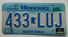 Plaque D'immatriculation - USA - Etat Du Minnesota - - Number Plates