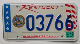 Plaque D'immatriculation - USA - Etat De Kentucky - - Nummerplaten