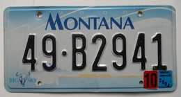 Plaque D'immatriculation - USA - Etat Du Montana - - Number Plates