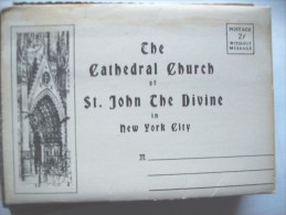 America USA New York Cathedral Of St John The Divine Book Map With 10 Nice Cards - Churches