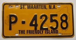 Plaque D'immatriculation - Ile De Saint Martin - - Number Plates