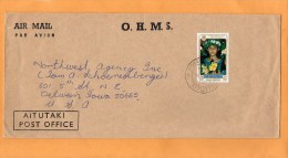 Aitutaki OHMS Cover Mailed - Aitutaki