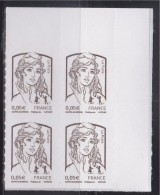 = Marianne Et La Jeunesse 2013 Autocollant X 4 Valeur 0.05€ Coin De Feuille Haut Droite N°848 Neuf Ciappa Kawena - 2013-2018 Marianne (Ciappa-Kawena)