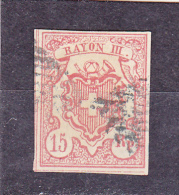 SUISSE   Y.T. N° 23   Oblitéré   Centrage Parfait  Cachet Noir - 1843-1852 Correos Federales Y Cantonales