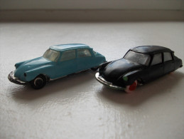 MICRO NOREV. Ech 1:87 - Lot De 2 Citroën DS 19. Année 60 - - Massstab 1:87