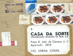 TIMBRES - STAMPS -  PORTUGAL - ALIMENTAIRES RÉGIONALES - CUIT DE POULP DES AZORES / AÇORES - Cartas & Documentos