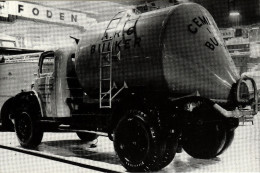 Postcard Dodge Bulk Cement Carrier Lorry ARC 1954 Commercial Motor Show Cards By Billingham - Trucks, Vans &  Lorries