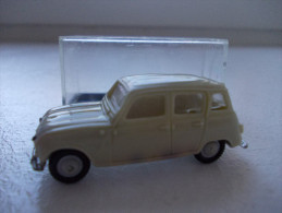 MICRO NOREV. Ech 1:87 - Renault 4L Beige. Année 60. Neuf En Boite - - Schaal 1:87