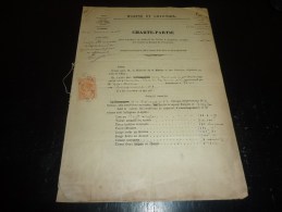 COMPAGNIE NAVIGATION FRAISSINET - CHARTE PARTIE POUR LE TRANSPORT DE MATERIEL DE TOULON A HAIPHONG (tonkin) - Autres & Non Classés