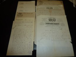 9 LETTRES ADRESSE A LA COMPAGNIE FRAISSINET DE 1840 à 1894 - DETAILS VOIR L'ANNONCE - Other & Unclassified