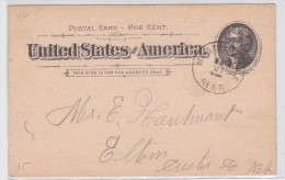 WESTERVILLE (Custer / Nebraska) - Postal Stationery Card - Rural Locality - Carte Entier - Post Office Opened In 1882 - ...-1900