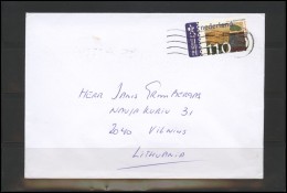 NETHERLANDS Brief Postal History Envelope Air Mail NL 055 ATM Automatic Stamps - Storia Postale
