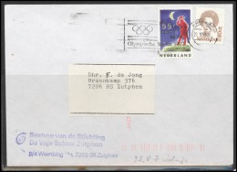 NETHERLANDS Brief Postal History Envelope NL 057 Olympic Games Cancellation - Covers & Documents