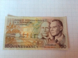 LUXEMBOURG 100 CENT FRANCS 1981 CIRCULATED - Luxemburgo