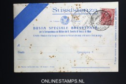 Italy: Sussistenza Busta Brevettata  1915 - Storia Postale