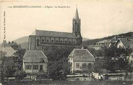 Dept Div- Territoire De Belfort -ref X800- Rougemont Le Chateau -l Eglise -la Nouvelle Rue  -carte Bon Etat - - Rougemont-le-Château