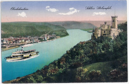OBERLAHNSTEIN Schloss Stolzenfels Rhein Ausflugs Dampfer Heliocolor Otmar Zieher Ungelaufen - Lahnstein