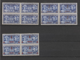 Yvert 224 / 226 Neuf Bloc De 4 ( 2 Timbres ** Et 2 Timbres *) - 1908-1947