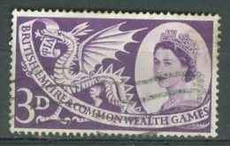 GREAT BRITAIN 1958: SG 567 W9e Body  Flaw State III / YT 312 / Sc 338 / Mi 303, O - FREE SHIPPING ABOVE 10 EURO - Variétés, Erreurs & Curiosités