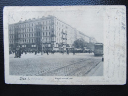 AK WIEN Ringstrassencorso M.Strassenbahn  1900 // U9297 - Wien Mitte