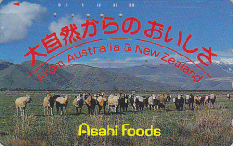 Télécarte Japon / 110-011 - VACHE - AUSTRALIA & NEW ZEALAND Related - COW Japan Phonecard - KUH Telefonkarte - 83 - Vaches