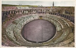 Nîmes (Gard)  --   Intérieur Des Arènes.-- Franchise Militaire - Flier De Nîmes Et Cachet Du 2e R.M.S.A.D. - Notre-Dame-de-la-Rouvière