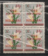 SUD-KASAI  Nr 8 ** MNH NSCH Bloc De 4 - South-Kasaï