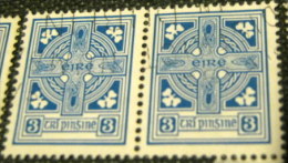 Ireland 1967 Celtic Cross 3p X2 - Used - Usati