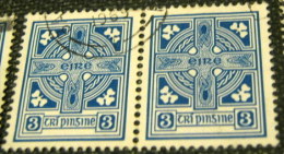 Ireland 1967 Celtic Cross 3p X2 - Used - Usati