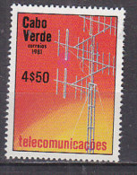 B0144 - CABO VERDE Yv N°448 ** TELECOMMUNICATIONS - Kaapverdische Eilanden